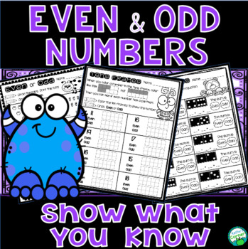 Preview of Odd and Even Numbers - Sorting Activity, Practice Worksheets, and Scoot Game