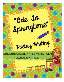 Preview of "Ode To Springtime"  Poetry Writing