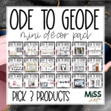 Ode to Geode Classroom Decor Mini Bundle