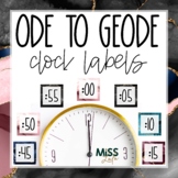 Ode to Geode Clock Labels | Clock Helpers