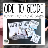 Ode to Geode Where Are We? Door Sign
