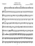 Ode to Joy - Flashmob Version - Violin II