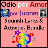 Odio por Amor by Juanes - Spanish Song Lyrics & Activities Unit