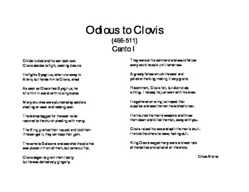 Preview of Odious to Clovis; The Early Middle Ages in Heroic Couplets