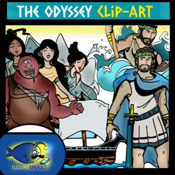 Preview of Odyssey Clip-Art 24 pc. BW and Color! Part 1 of 3!