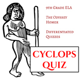 Odyssey Cyclops Quiz (Differentiated)