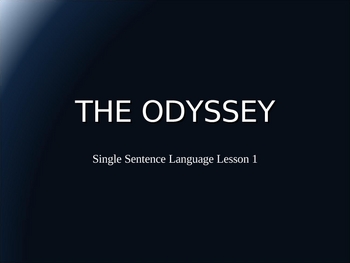 Preview of Odyssey Grammar Lesson