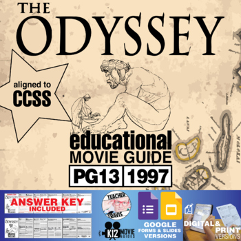 Preview of The Odyssey Movie Guide | Questions | Worksheet | Google Formats (PG13 - 1997)