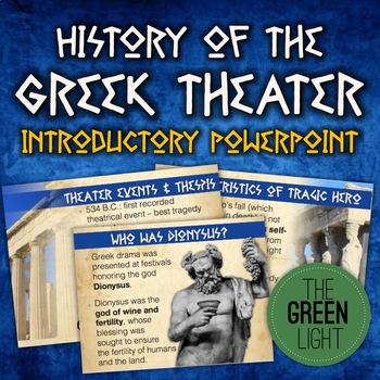 Preview of Oedipus, Antigone Greek Theater Introductory PowerPoint and Activity