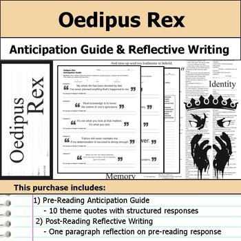 Oedipus Rex Or Oedipus The King Anticipation Guide Reflection By S J Brull