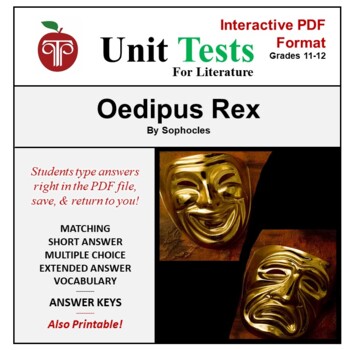 Oedipus The King Test With Answers Worksheets Teaching Resources Tpt