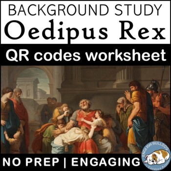 Preview of Oedipus Rex: QR Codes Background Worksheet
