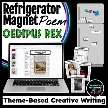 Preview of Oedipus Rex Refrigerator Magnet Poem | Theme-Based Creative Writing Activity