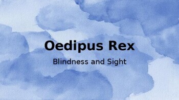 Preview of Oedipus Rex Theme Reflection Activity - Blindness and Sight