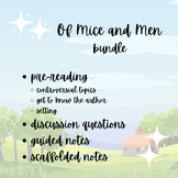 Of Mice & Men Bundle - Slides, Notes, Discussion Questions