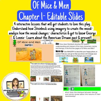 Preview of Of Mice & Men- Chapter 1- Slides