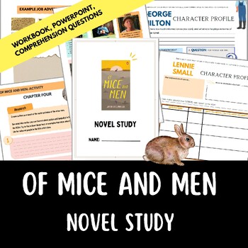 Preview of Of Mice & Men Unit - WORKBOOK & POWERPOINT!