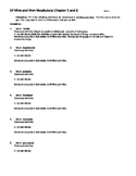 Of Mice and Men Ch. 1 and 2 Vocabulary Sheet