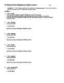 Of Mice and Men Ch. 3 and 4 Vocabulary Sheet