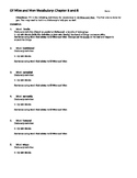 Of Mice and Men Ch. 5 and 6 Vocabulary Sheet