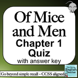 Of Mice and Men Chapter 1 Quiz