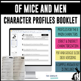 Of Mice and Men Character Profiles - PDF & Digital