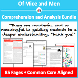 Of Mice and Men - Comprehension and Analysis Bundle