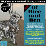 Of Mice and Men Constructed Responses and Higher Order Thi