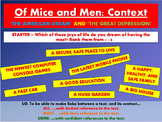 Of Mice and Men: Context - The American Dream and The Grea