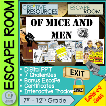 Preview of Of Mice and Men Escape Room