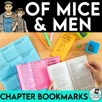 Preview of Of Mice and Men Interactive Bookmarks: Questions, Analysis, Vocabulary