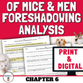 Of Mice and Men Chapter 6 Foreshadowing Context Clues Literary Devices Activity
