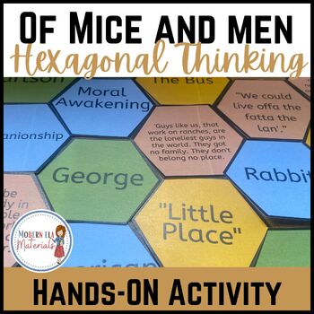 Preview of Of Mice and Men Hexagonal Thinking Activity