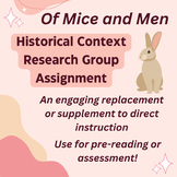 Of Mice and Men Historical Context Group Research Presenta