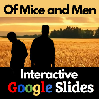 Preview of Of Mice and Men Hyperdoc Interactive Google Slides Activities - Unit Add On 