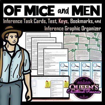 Preview of Of Mice and Men Inference Test, Making Inferences, Of Mice and Men Assessment