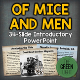 Of Mice and Men Introductory PowerPoint and Activity