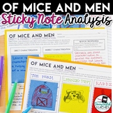 Of Mice and Men: Literary Analysis with Sticky Notes