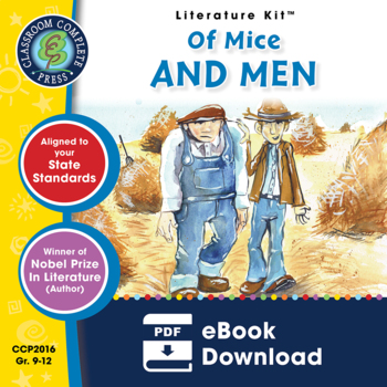 Preview of Of Mice and Men - Literature Kit Gr. 9-12