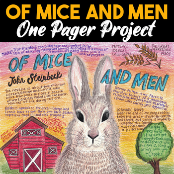 Preview of Of Mice and Men One Pager Project