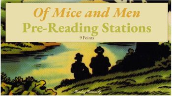Preview of Of Mice and Men Pre-Reading Stations Activity: Understanding Context