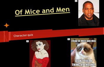 Preview of Of Mice and Men Video Quiz - Jay-Z