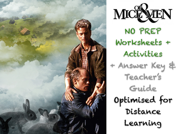 Preview of Of Mice and Men (Steinbeck) Complete NO PREP TEACH BUNDLE ACTIVITIES + ANSWERS