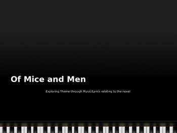 Preview of Of Mice and Men Themes through 17 Songs with Lyrics