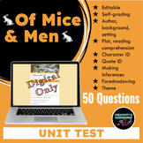 Of Mice and Men Unit Test Final Exam | Digital Assessment 