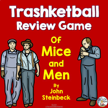 Preview of Of Mice and Men Review Game - Character, Setting, Plot, Symbolism Activity
