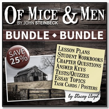 Preview of Of Mice and Men by Steinbeck BUNDLE