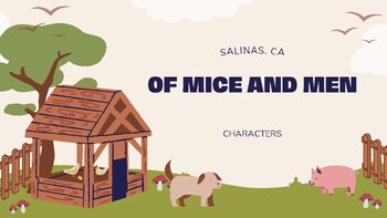 Preview of Of Mice and Men character Descriptions