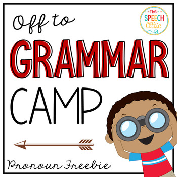 Preview of Grammar Camp Pronoun Freebie