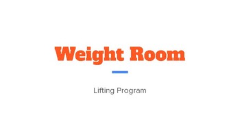 Organizing A Football Weight Lifting Program by Efficient Weightroom